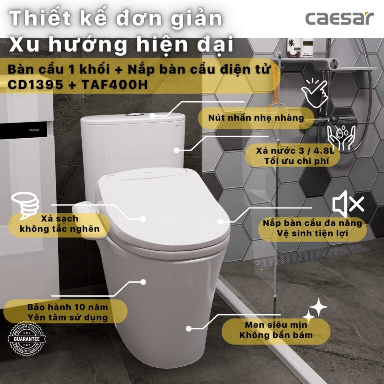 So sánh bồn cầu 1 khối và bồn cầu 2 khối: Nên chọn loại nào cho ngôi nhà?
