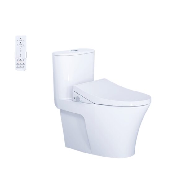 Bồn cầu 1 khối nắp điện tử Caesar C1395F + TAF512H (CD1395+TAF512H)